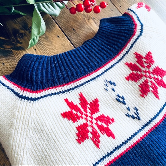 VINTAGE J.C. PENNEY Fair Isle Holiday Ski Sweater - Picture 4 of 13